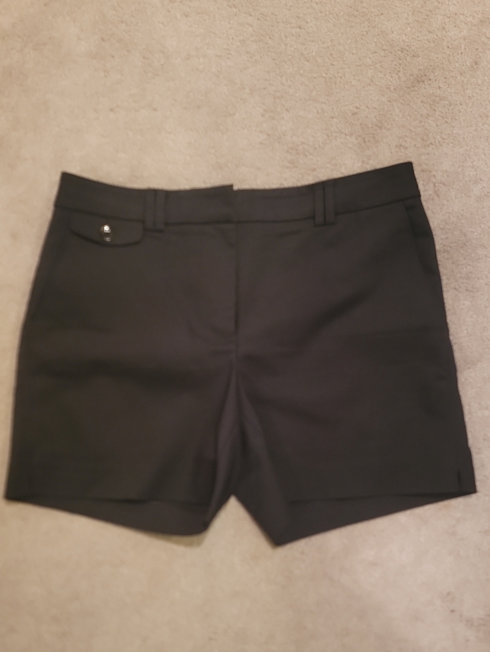 White House Black Market Black Structured Bermuda Shorts